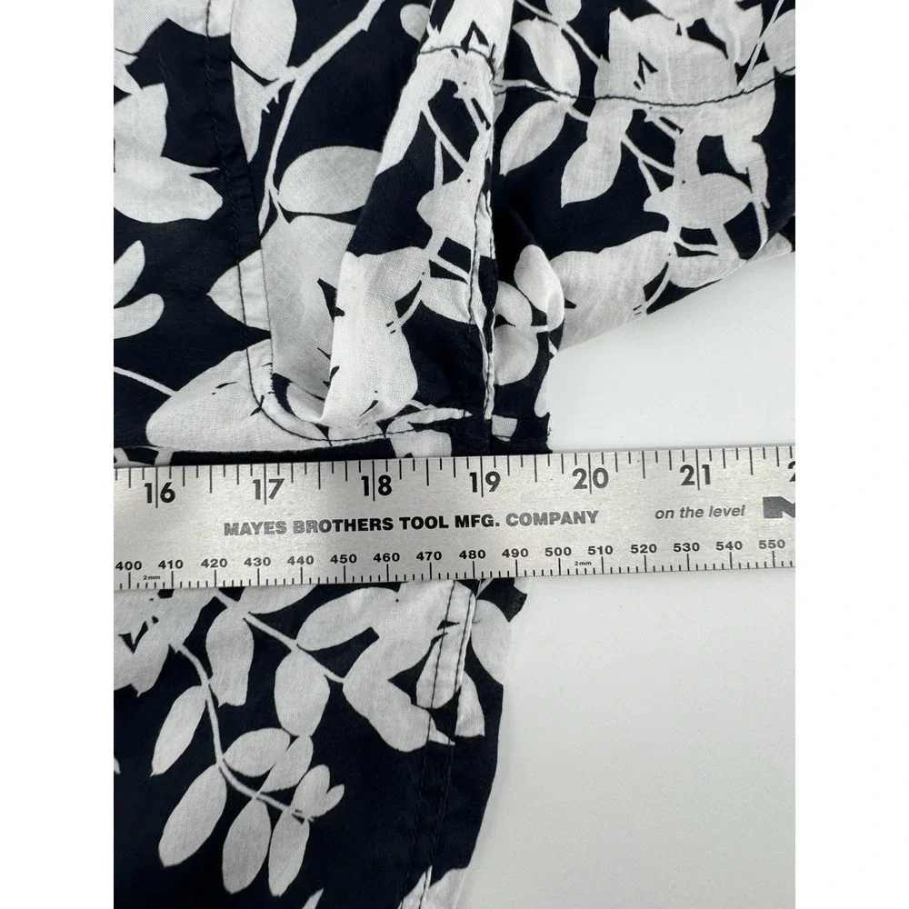 H&M‎ Hawaiian Shirt Men's Size S Cotton Blue Floral Tropical Beach Island Aloha